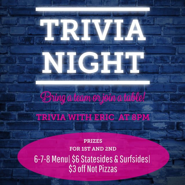 Thursday Night Trivia with Eric